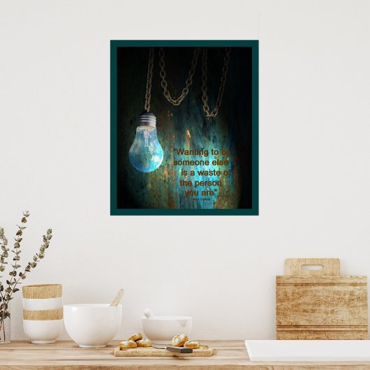 Poster de grunge d'ampoule (Cuisine)