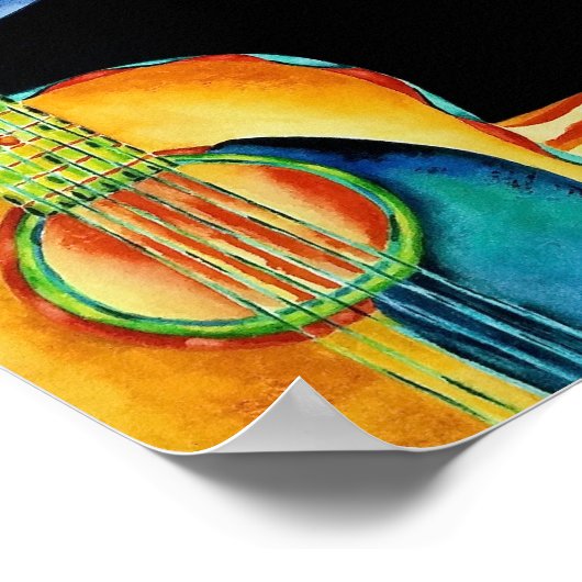 Poster de guitare (Coin)