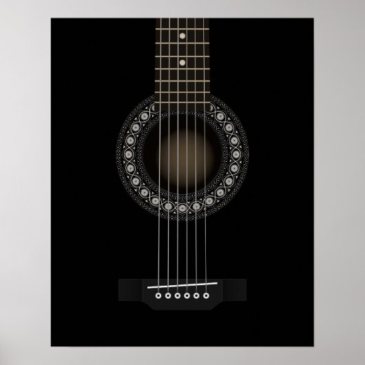 Poster de guitare acoustique (Devant)