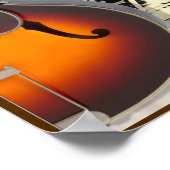 Poster de guitare acoustique de Nashville (Coin)