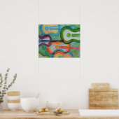 Poster de guitare aquarelle (Cuisine)