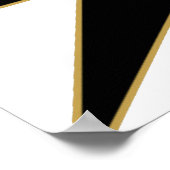 Poster de guitare blanche électrique (Coin)