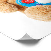 Poster de Guitare Cute Teddy Bear (Coin)