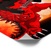 Poster de Guitare Dragon Wall Art (Coin)