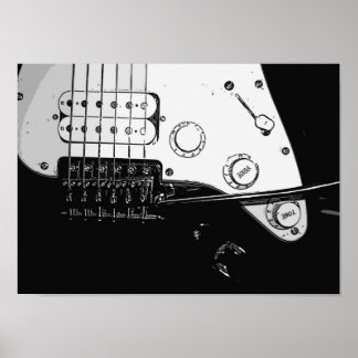 Poster de guitare électrique