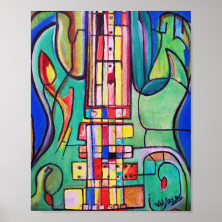 Poster de guitare électrique par ValAries