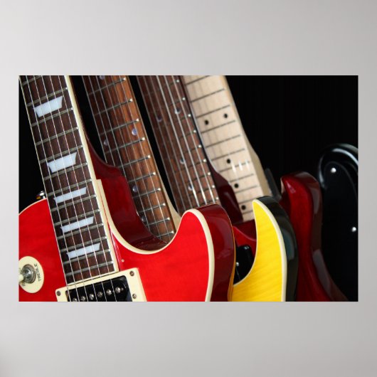 Poster de guitares électriques (Devant)