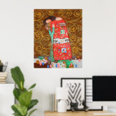 Poster de Gustav Klimt ~ Amour de l'armure (Bureau à domicile)