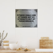 Poster de gym pour la Motivation Fitness #007 (Cuisine)