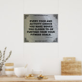 Poster de gym pour la motivation fitness #016 (Cuisine)