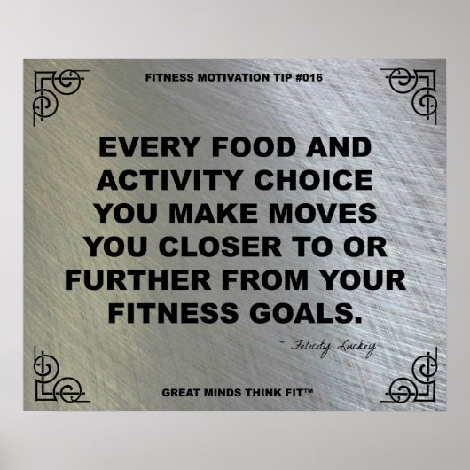 Poster de gym pour la motivation fitness #016 (Devant)