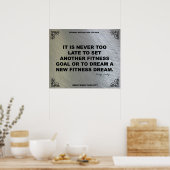 Poster de gym pour la motivation fitness #039 (Cuisine)