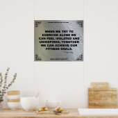 Poster de gym pour la motivation fitness #042 (Cuisine)