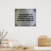 Poster de gym pour la motivation fitness #043 (Cuisine)