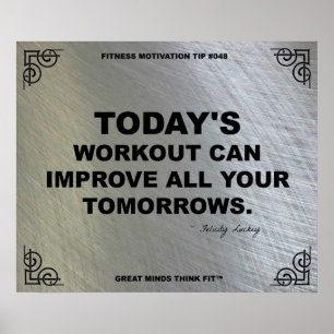 Poster de gym pour la motivation fitness #048