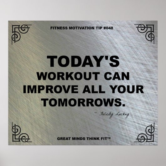 Poster de gym pour la motivation fitness #048 (Devant)