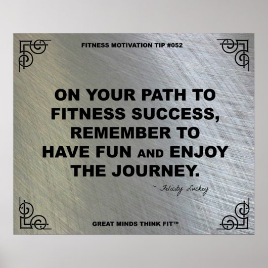 Poster de gym pour la motivation fitness #052 (Devant)