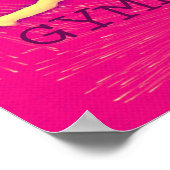 Poster de gymnaste - Feu d'artifice rose (Coin)