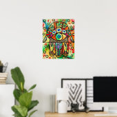 Poster de Hamsa Poisson Mer Morte (Bureau à domicile)