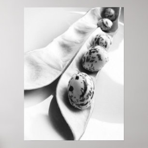 Poster de haricot souriant