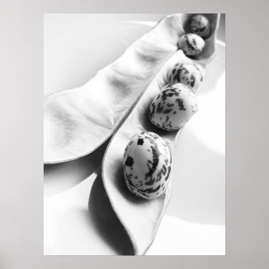 Poster de haricot souriant (Devant)