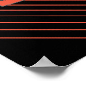 Poster de haricots de café Funky Plaque Red Stripe (Coin)