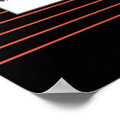Poster de haricots de café Funky Plaque Red Stripe (Coin)