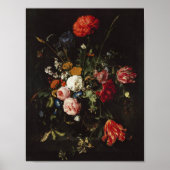 Poster de Heem peinture de vase de fleurs (Devant)