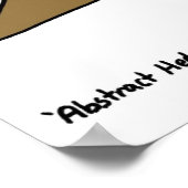 Poster de hérisson Abstrait (Coin)