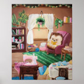 Poster de Hérisson Hygge (Devant)