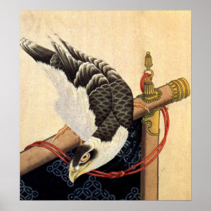 Poster de Hokusai Hawk