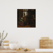 Poster De Hooch - Femme Lecture D'Une Lettre 1664 (Cuisine)