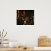 Poster De Hooch - Happy Company (Cuisine)