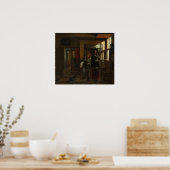 Poster De Hooch - Intérieur avec un jeune couple (Cuisine)