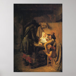 Poster De Hooch - Tric Trac Player