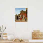 Poster De Hooch - Une Cour Néerlandaise (Cuisine)