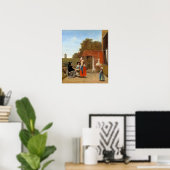 Poster De Hooch - Une Cour Néerlandaise (Bureau à domicile)