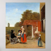 Poster De Hooch - Une Cour Néerlandaise (Devant)