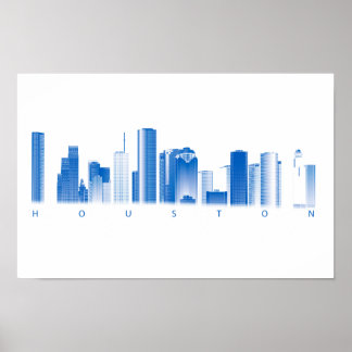Poster de Houston Skyline