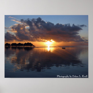 Poster de Huahine Sunset