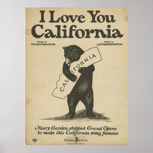 Poster de I Love You California (Devant)