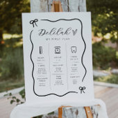 Poster de jalon de la frontière vague Bow