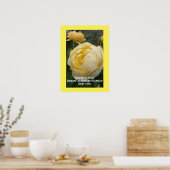 Poster de jardin naturel des Roses de rose jaune (Cuisine)