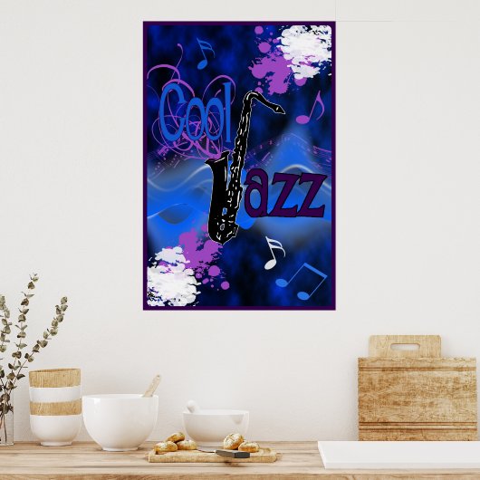 Poster de jazz cool (Cuisine)