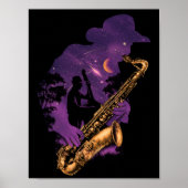 Poster de jazz de minuit (Devant)