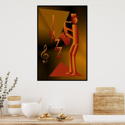 Poster de Jazz Man Imprimer (Cuisine)