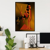 Poster de Jazz Man Imprimer (Bureau à domicile)