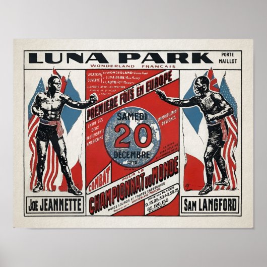 Poster de Jeanette en français vintage contre Lanf (Devant)