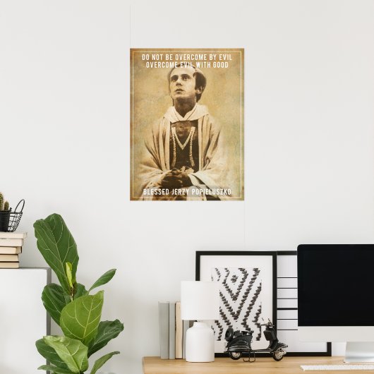 Poster de Jerzy Popiełuszko (Bureau à domicile)