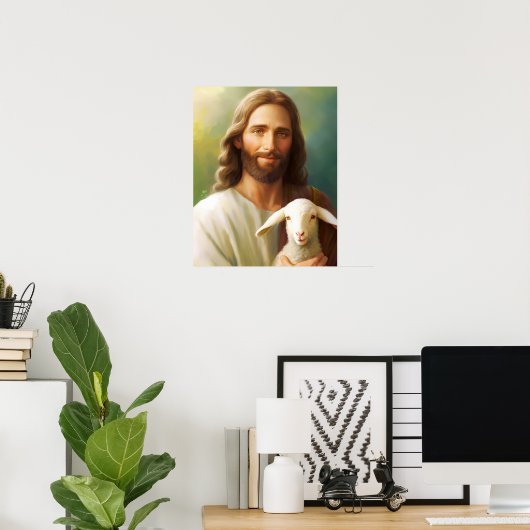 Poster de Jésus (Bureau à domicile)